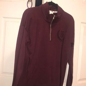 Burgundy half zip